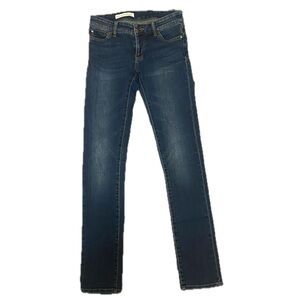✨Anthropology’s Pilcro and the Letterpress Dark Blue Skinny Jeans 28” Waist